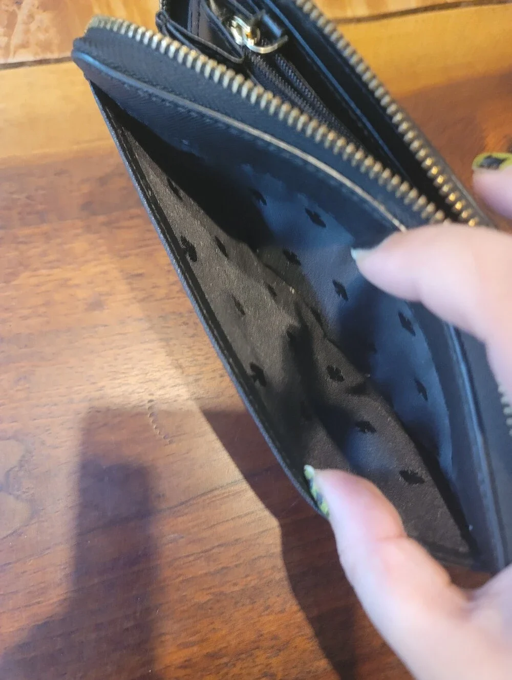 Kate Spade Black Leather Continental Wallet